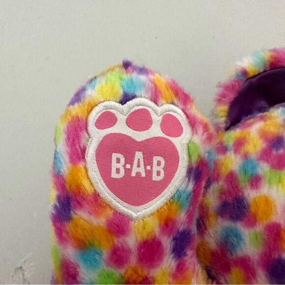 Build a Bear Rainbow Confetti Cat Plush Stuffed Toy 18" BAB - Picture 3 of 4